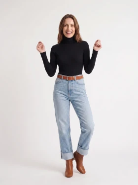Dámský rolák remi Velikost: S/M, Barva: Černá