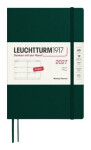 Týdenní plánovač Forest Green, Medium A5 2027, Softcover,English