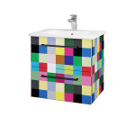 Dřevojas - Umyvadlová skříňka GIO SZZ2 60 - Individuální odstín dle RAL/NCS / Úchytka T06 / Individuální odstín dle RAL/NCS 82959H