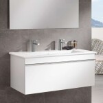 VILLEROY & BOCH - Venticello Umyvadlo nábytkové 100x50 cm, s přepadem, 2 otvory pro baterii, alpská bílá 4104AK01