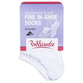 Dámské nízké ponožky FINE IN-SHOE SOCKS - BELLINDA - bílá 35 - 38