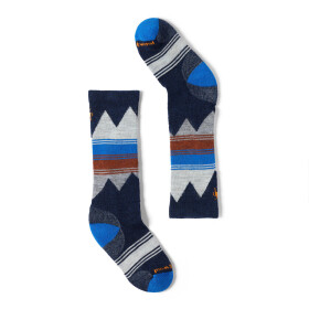 Dětské merino ponožky SMARTWOOL Kids' Ski Light Cushion OTC Socks, Deep Navy velikost: 22-25 (XS)