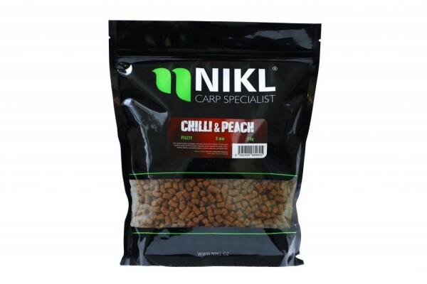 Nikl Pelety Chilli & Peach 1kg - 18mm s dírkou,Nikl Pelety Chilli & Peach 1kg - 18mm s dírkou