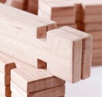 GuideCraft Dřevěný domeček - bloky (89 ks) (Notch Blocks Set)