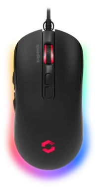 TAUROX Gaming Mouse černá / herní drátová myš / optická / 7200 DPI / 5 tlačítek / USB-A / 1.8m (SL-680016-BK)