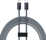 Baseus CALD000116 Kabel USB-C (M) - Lightning (M) 2 m šedá / 20W (CALD000116)