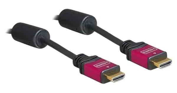 Delock HDMI A - HDMI A 5m černá / Kabel / High Speed HDMI / 4K / 120 Hz / pozlacené konektory (84335)