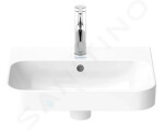 DURAVIT - Happy D.2 Plus Umyvadlo na desku, 500x400 mm, s přepadem, s otvorem pro baterii, bílá 2360500000