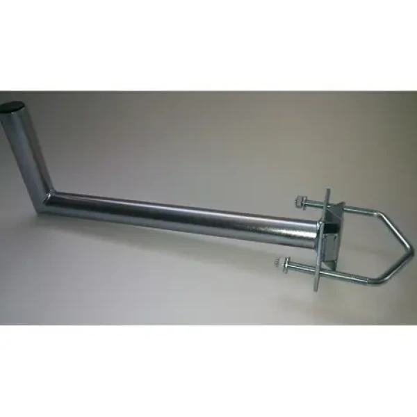 OEM Stožárový držák 50 cm 1x vinkl / Držák antény / Galvanický zinek / Průměr 42 mm / Rozteč 100 mm (PK50S421V100)