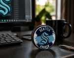 Mustang Puk Seattle Kraken NHL Splash