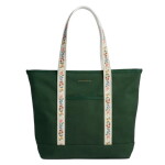 Rifle Paper Co. Nákupní taška Carry All Garden Study, zelená barva, textil