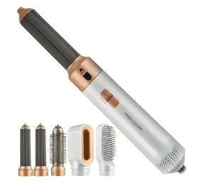 ProfiCare PC-HAS 3132 bílá/růžová / Multifunkční kulma na vlasy / 5 nástavců / 3 teploty (331321)