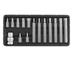 YATO YT-0417 / Sada bitů 15 ks TORX s otvorem box (YT-0417)