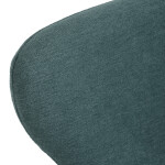 Židle jídelní, modrá látka, nohy černý kov