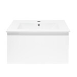Koupelnová skříňka s umyvadlem SAT B-WAY 59x30x45 cm bílá lesk BWAY60WU4 BWAY60WU4