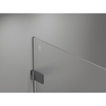 MEXEN/S - Lunar-B sprchový kout dveře křídlové levá 90 x 80, transparent, grafit metal 832-090-080-95-00-L
