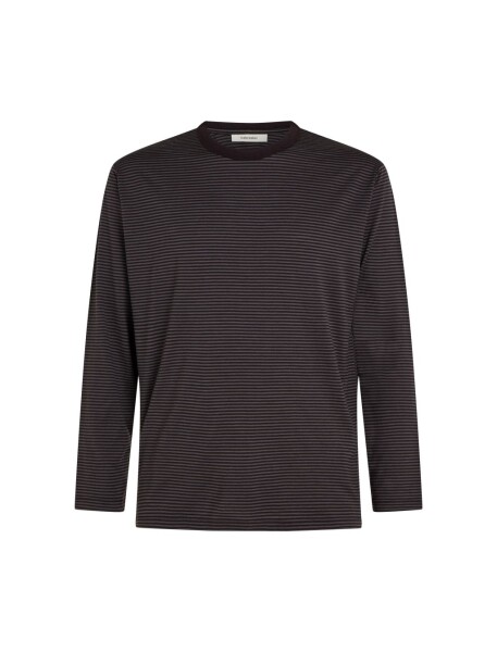 Unisex merino triko s dlouhým rukávem ICEBREAKER Unisex 150 Merino Stripe LS Tee, Before Dawn/Obsidian/S velikost: M