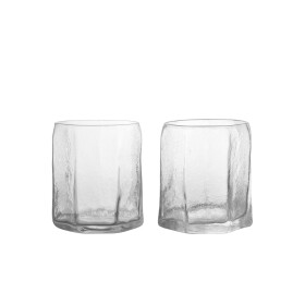 Ferm Living Sklenice Kiru Clear 250 ml – set 2 ks, čirá barva, sklo
