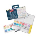 Derwent Pastel Shades Paint Pan Set pastelové akvarelové barvy 12 ks