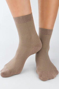 PRUHOVANÉ PONOŽKY SUPER SOFT SB077 BEIGE 03 36-41