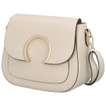 Nepřehlédnutélná kožená crossbody Albina, béžová