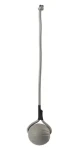 Huhubamboo Míček na šňůře šedý M / Hračka pro psy / Plave / EVA (355862)