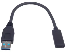 PremiumCord / Redukce USB / USB-A (M) - USB-C (F) / USB 3.2 Gen 2 / 10 Gbps / 60 W / 20 cm (kur31-17)