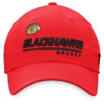 Pánská kšiltovka Chicago Blackhawks NHL Authentic Pro Locker Room Curved Unstructured Strapback Cap Red Fanatics