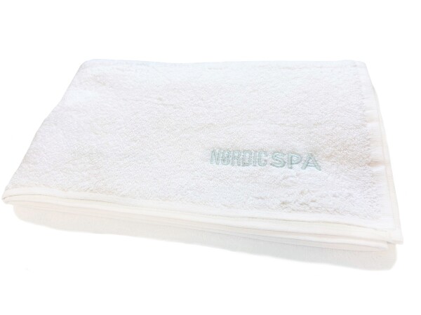 Saunová osuška NordicSPA - WHITE, froté, 100x180 cm