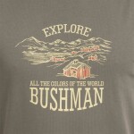 Bushman Pánské tričko Coben, hnědé XXXXL