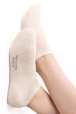 LINEN FEET 174 světle béžová melanž 44-46