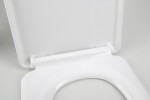 SAPHO - LENA WC sedátko, Soft Close, antibakteriální, bílá 1703-113