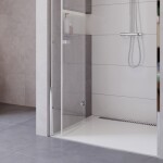 Mereo Sprchový kout, Novea, obdélník, zalamovací, 100x90 cm, chrom ALU, sklo Čiré CK13823ZVR