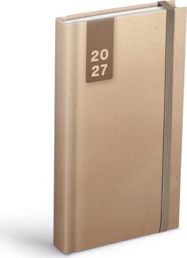 Diář 2027 D802 Lamino 1 s gumkou 90x170mm