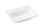 RAVAK - Chrome Slim Umyvadlo 61x49 cm, s přepadem, otvor pro baterii, bílá XJX01160008