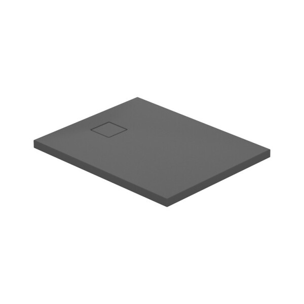 CERSANIT - Sada C258 sprchová vanička obdélníková TAKO SLIM 100x80x4,5 šedá mat + sifon VIR S208-009