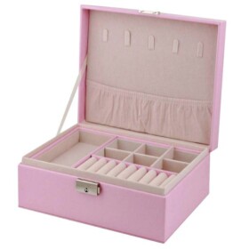 Verk Elegantní šperkovnice a organizér na bižuterii - růžová