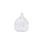 Storefactory Podzimní dekorace Dýně Edstorp 7 cm, čirá barva, sklo
