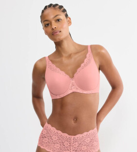 Dámská podprsenka Amourette W01 - RED - růžová 00BE - TRIUMPH CHERRY ROSE 75D