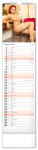 Nástěnný kalendář vázankový/kravata 2026 NOTIQUE - Spicy Girls, 12 x 48 cm