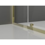 MEXEN/S - Exo sprchový kout dveře křídlové 90 x 80, transparent, zlato 819-090-080-50-00