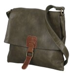 Trendy dámská koženková crossbody kabelka Mitta, zelená