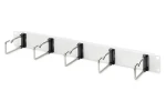 DIGITUS 19" panel pro správu kabelů šedý / Rack příslušenství / 1U / 5 kabelových ok / ocelový plech (DN-97666)