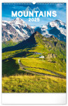 Kalendář 2025 nástěnný: Hory, 33 46 cm