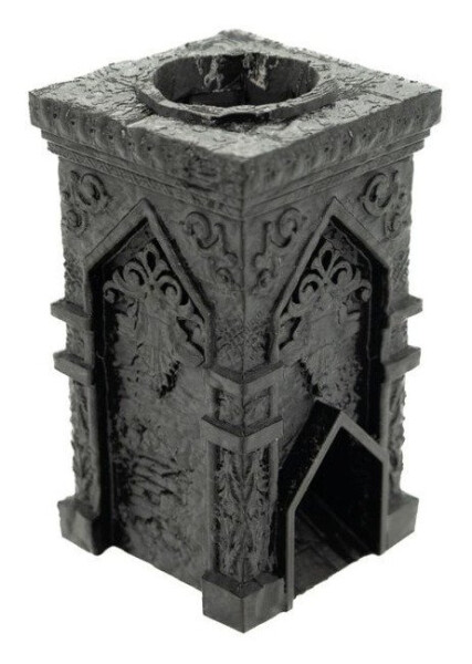 Vež na házení kostek - 7,5 x 7,5 x 12,5 cm - Plast