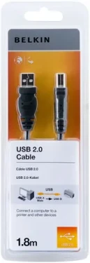 Belkin Standard USB 2.0 kabel A-B 1.8 m (F3U154bt1.8M)