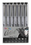Artist Sada lineru - Fineliner 7 hrotů (0,05, 0,1, 0,3, 0,5, 0,7, 1,0, brush)