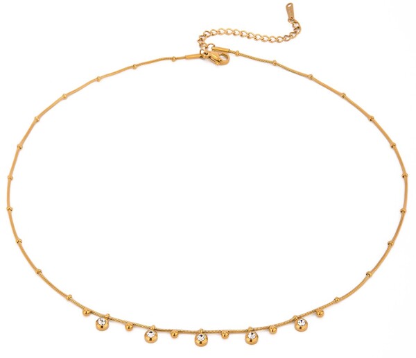 ELENYS Halo – pozlacený náhrdelník 18K žluté zlato Délka náhrdelníku: 42+5 cm / max. 47 cm