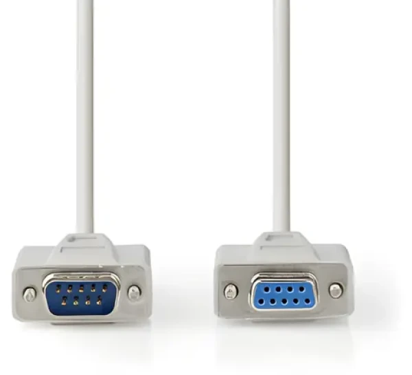 Nedis sériový prodlužovací kabel D-SUB9 (M)-(F) slonová kost / Sériový kabel / 3 m (CCGL52010IV30)