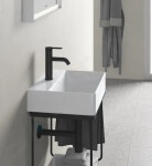 DURAVIT - DuraSquare Umývátko 450x350 mm, bez přepadu, s otvorem pro baterii, DuraCeram, WonderGliss, bílá 07324500411